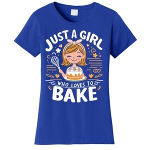 Just A Who Loves To Bake Cute Baking Lover Graphic Gift Women's T-Shirt