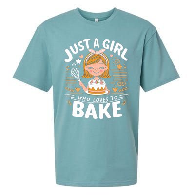 Just A Who Loves To Bake Cute Baking Lover Graphic Gift Sueded Cloud Jersey T-Shirt