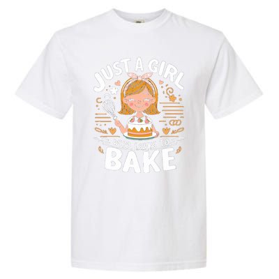 Just A Who Loves To Bake Cute Baking Lover Graphic Gift Garment-Dyed Heavyweight T-Shirt