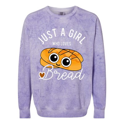 Just A Who Loves Bread Breadmaker Baking Funny Baker Colorblast Crewneck Sweatshirt