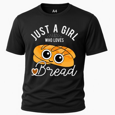 Just A Who Loves Bread Breadmaker Baking Funny Baker Cooling Performance Crew T-Shirt