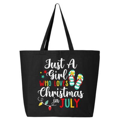 Just A Who Loves Christmas In Jully Summer Beach Women 25L Jumbo Tote