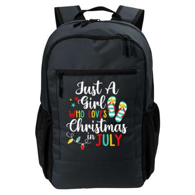 Just A Who Loves Christmas In Jully Summer Beach Women Daily Commute Backpack