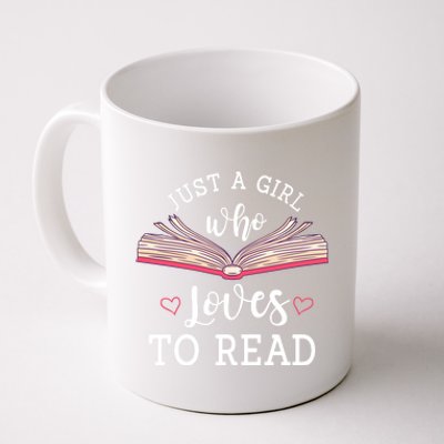 Just A Who Loves To Read Funny Bookworm Gift Coffee Mug