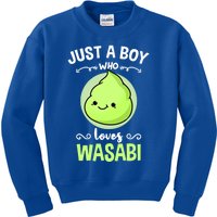 Just A Who Loves Wasabi Sushi Lover Gift Kids Sweatshirt