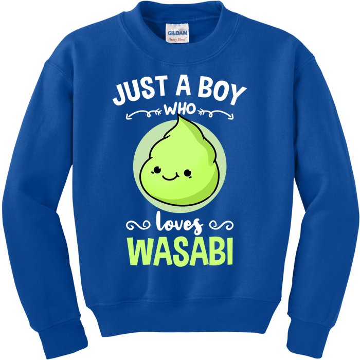 Just A Who Loves Wasabi Sushi Lover Gift Kids Sweatshirt