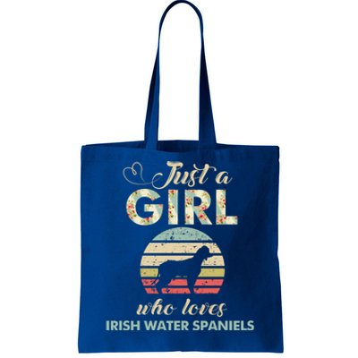 Just A Who Loves Irish Water Spaniels Gift Tote Bag