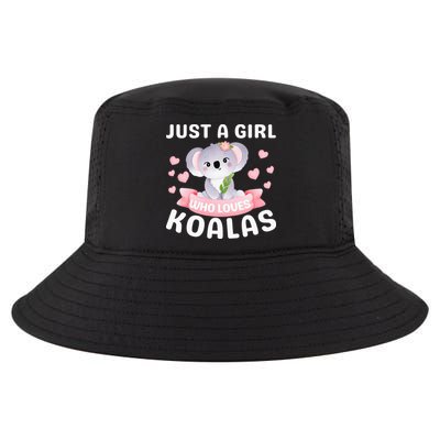 Just A  Who Loves Koala Bear Cool Comfort Performance Bucket Hat