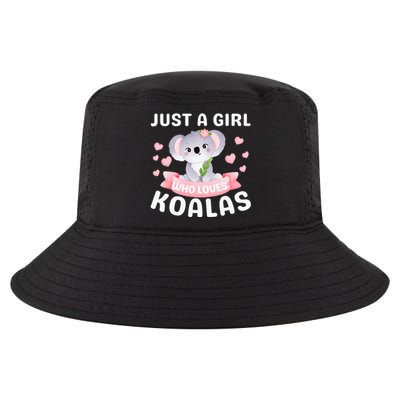 Just A  Who Loves Koala Bear Cool Comfort Performance Bucket Hat