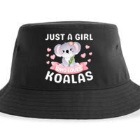 Just A  Who Loves Koala Bear Sustainable Bucket Hat