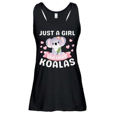 Just A  Who Loves Koala Bear Ladies Essential Flowy Tank