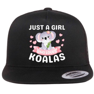 Just A  Who Loves Koala Bear Flatbill Hat
