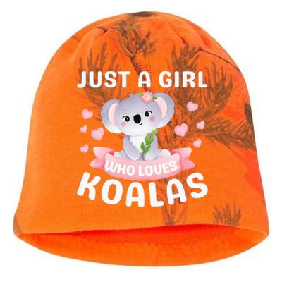 Just A  Who Loves Koala Bear Kati - Camo Knit Beanie