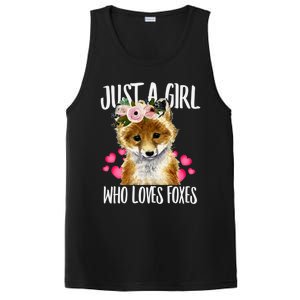 Just A Who Loves Foxes Lovegiftr Dad Mom Funny Funny Gift PosiCharge Competitor Tank