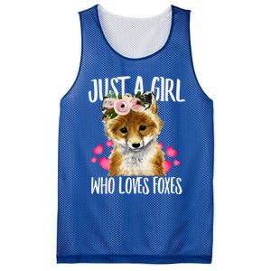 Just A Who Loves Foxes Lovegiftr Dad Mom Funny Funny Gift Mesh Reversible Basketball Jersey Tank