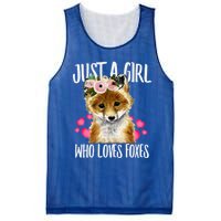 Just A Who Loves Foxes Lovegiftr Dad Mom Funny Funny Gift Mesh Reversible Basketball Jersey Tank