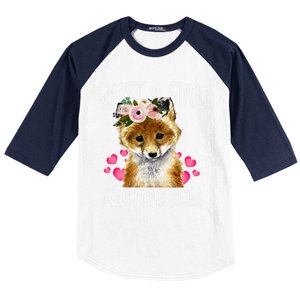 Just A Who Loves Foxes Lovegiftr Dad Mom Funny Funny Gift Baseball Sleeve Shirt