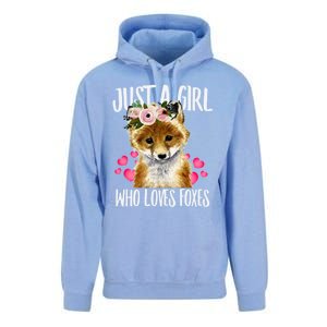 Just A Who Loves Foxes Lovegiftr Dad Mom Funny Funny Gift Unisex Surf Hoodie