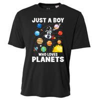 Just A  Who Loves Planets & Solar System Space Science Cooling Performance Crew T-Shirt