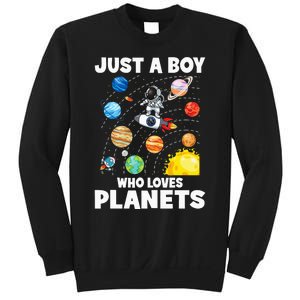 Just A  Who Loves Planets & Solar System Space Science Sweatshirt