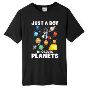 Just A  Who Loves Planets & Solar System Space Science Tall Fusion ChromaSoft Performance T-Shirt