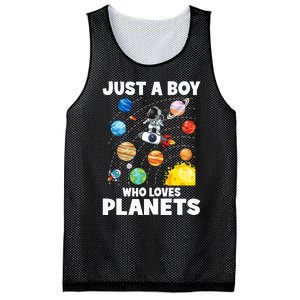 Just A  Who Loves Planets & Solar System Space Science Mesh Reversible Basketball Jersey Tank