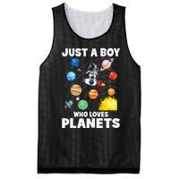 Just A  Who Loves Planets & Solar System Space Science Mesh Reversible Basketball Jersey Tank