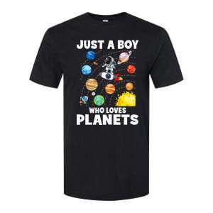 Just A  Who Loves Planets & Solar System Space Science Softstyle CVC T-Shirt