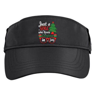 Just A Who Loves Christmas In July Summer Gift Adult Drive Performance Visor