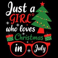 Just A Who Loves Christmas In July Summer Gift Flat Bill Trucker Hat