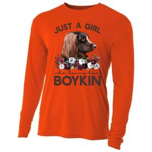 Just A Who Loves Her Kin Spaniel Gift Cooling Performance Long Sleeve Crew