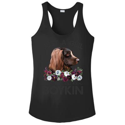 Just A Who Loves Her Kin Spaniel Gift Ladies PosiCharge Competitor Racerback Tank