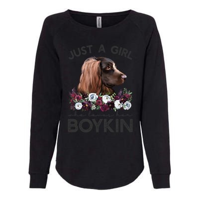 Just A Who Loves Her Kin Spaniel Gift Womens California Wash Sweatshirt