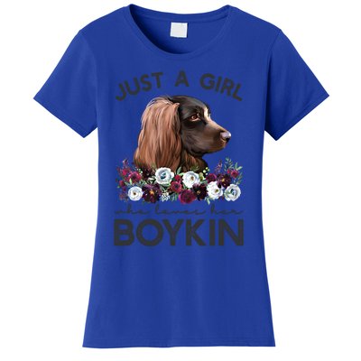 Just A Who Loves Her Kin Spaniel Gift Women's T-Shirt