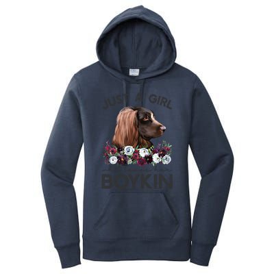 Just A Who Loves Her Kin Spaniel Gift Women's Pullover Hoodie