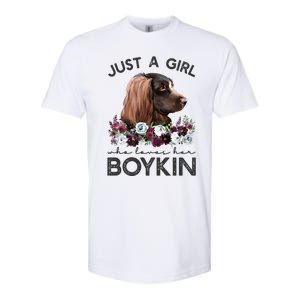 Just A Who Loves Her Kin Spaniel Gift Softstyle CVC T-Shirt