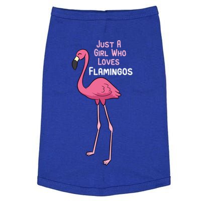 Just A Who Loves Flamingos Cute Flamingo Gift Doggie Tank