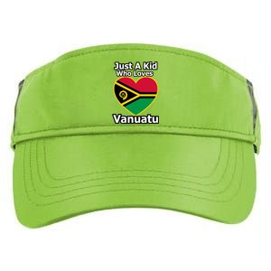 Just A Who Loves Vanuatu Gift Adult Drive Performance Visor