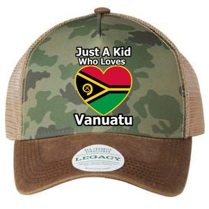 Just A Who Loves Vanuatu Gift Legacy Tie Dye Trucker Hat