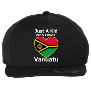 Just A Who Loves Vanuatu Gift Wool Snapback Cap