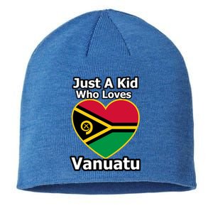 Just A Who Loves Vanuatu Gift Sustainable Beanie