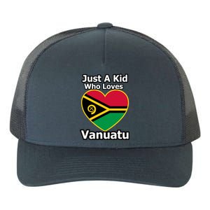 Just A Who Loves Vanuatu Gift Yupoong Adult 5-Panel Trucker Hat