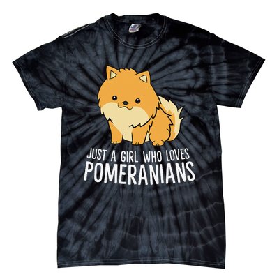 Just a Who Loves Pomeranians Tie-Dye T-Shirt