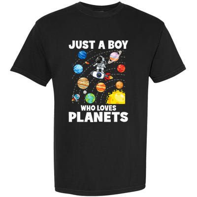 Just A Who Loves Planets Solar System Space Astronaut Garment-Dyed Heavyweight T-Shirt