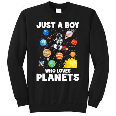 Just A Who Loves Planets Solar System Space Astronaut Sweatshirt