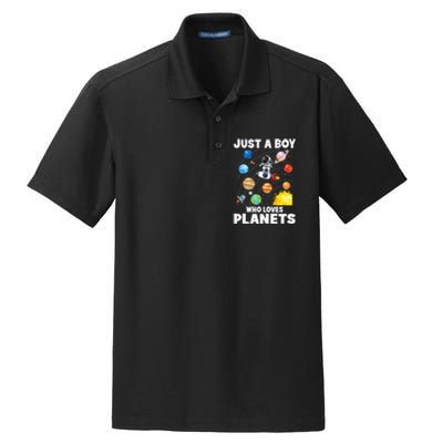 Just A Who Loves Planets Solar System Space Astronaut Dry Zone Grid Polo