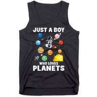 Just A Who Loves Planets Solar System Space Astronaut Tank Top