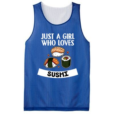 Just A Who Loves Sushi Cute Sushi Lover Great Gift Mesh Reversible Basketball Jersey Tank