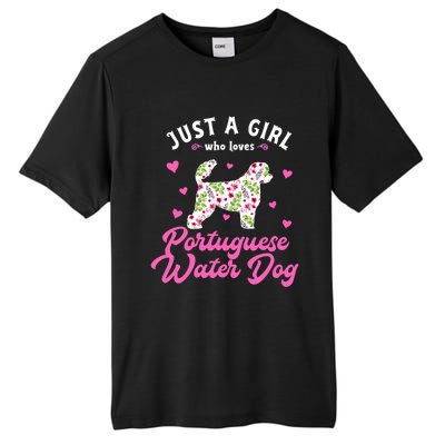 Just A Who Loves Portuguese Water Dog Gift Tall Fusion ChromaSoft Performance T-Shirt