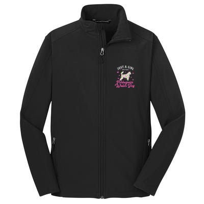 Just A Who Loves Portuguese Water Dog Gift Core Soft Shell Jacket